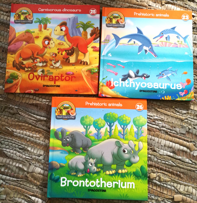 Childrens hard cover book set of 3 prehistoric Animals and Dinosaurs