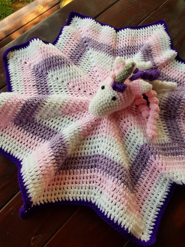 Hand Crocheted baby wear and blankets and security blankets