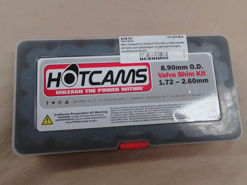 Hot Cams Valve Shim Kit - 8.9mm OD
