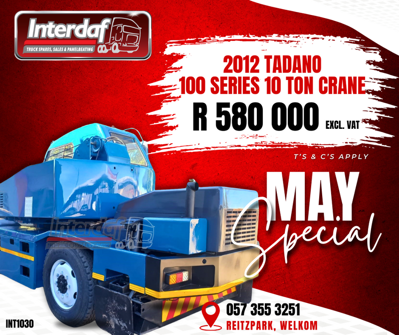 2012 Tadano 100 Series 10 Ton Crane (INT1030)