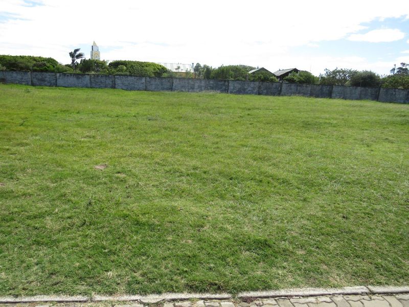Vacant plot within gated complex