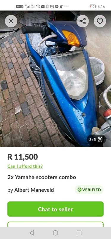 2x Yamaha scooters combo