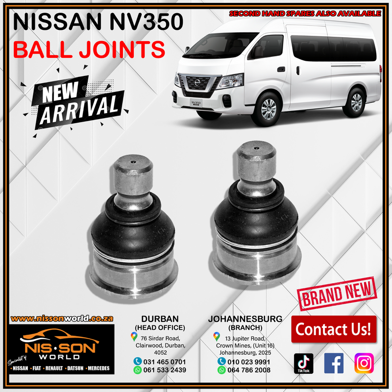 NISSAN NV350 BALL JOINTS