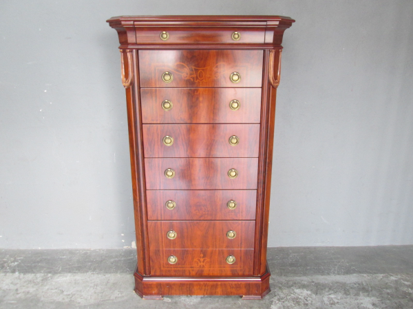 Antique Regency Mahogany Tall Chest of Drawers