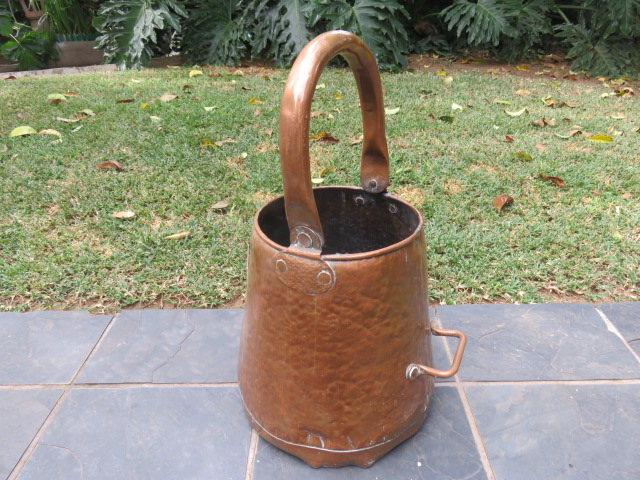 Copper coal bucket