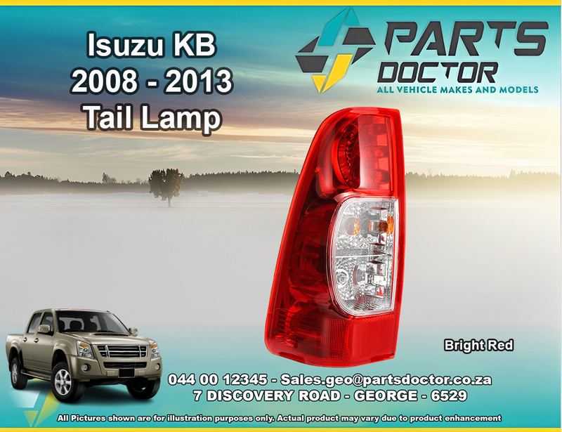 ISUZU KB 2008 - 2013 BRIGHT RED TAIL LAMP