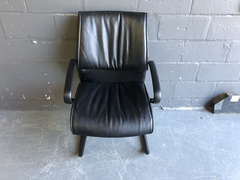 Pleather Visitor Chair- A30024