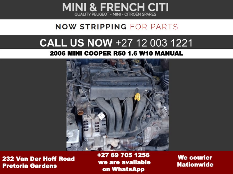 2006 Mini Cooper R50 1.6 W10 Engine for Sale