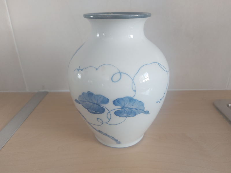 Vintage Rosenthal Blue &amp; White Floral Vase
