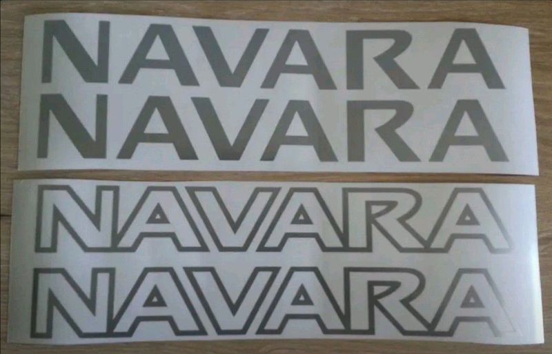 Navara decals stickers badges emblems