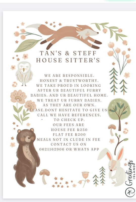 TAN&#39;S &amp; STEFF HOUSE &amp; PET SITTERS