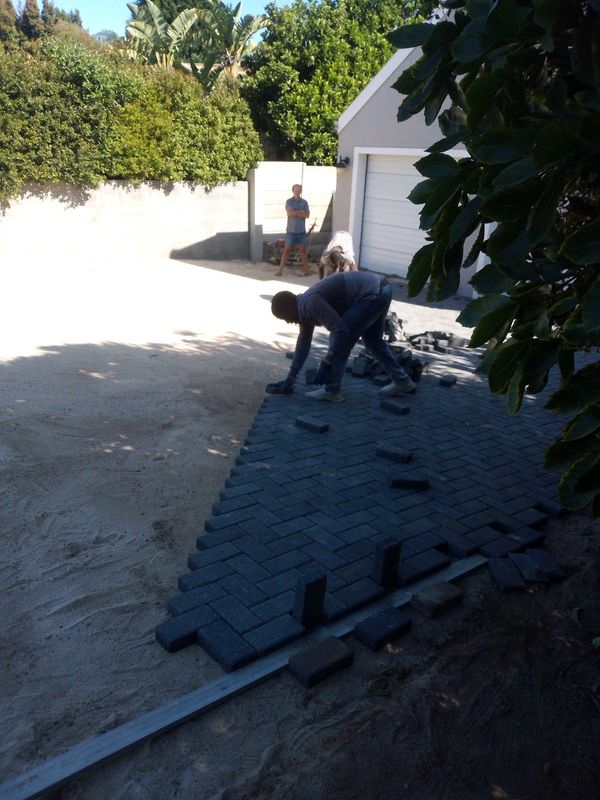 Cement bond pavers supply and install &#64;260/m2