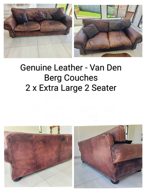 Genuine Leather Van Den Berg Couches