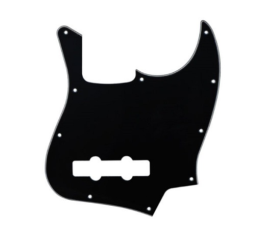 Black Jazz Bass Pickguard