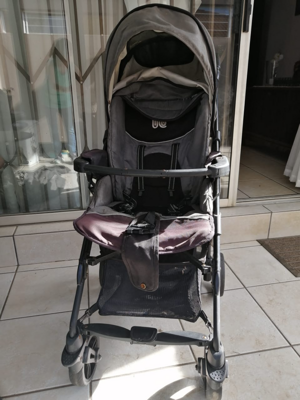 Pram, car seat and baby carry cot