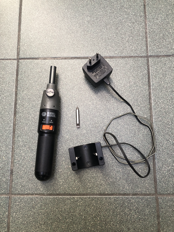 Black &amp; Decker rechargeable cordless screwdriver