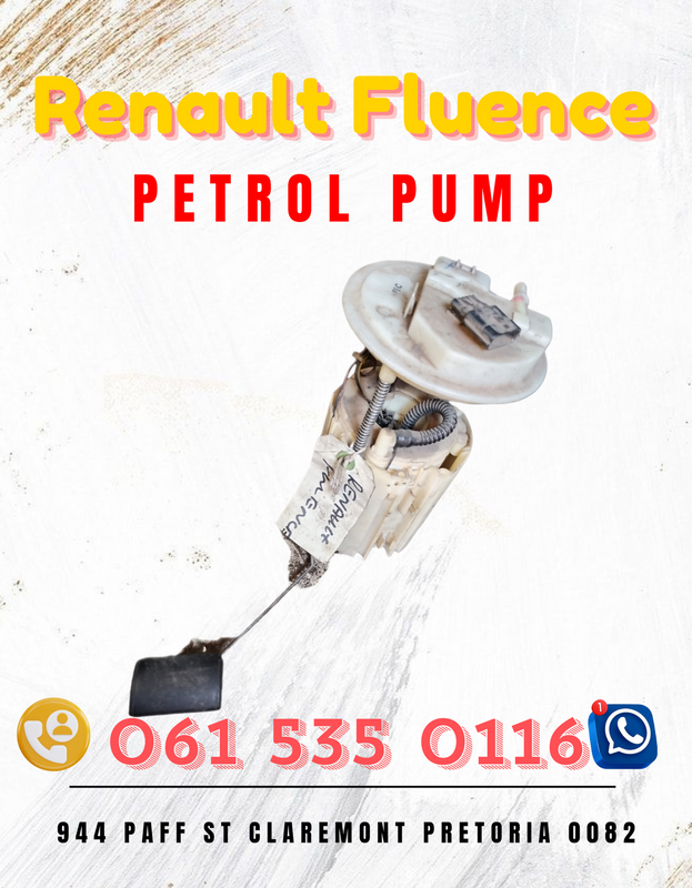 Renault Fluence petrol pump Call or WhatsApp me 0636348112