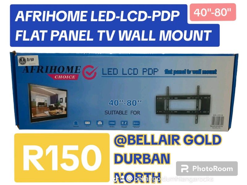 AFRIHOME 40&#34;-60&#34; LED-LCD-PDP FLAT PANEL TV WALL MOUNT