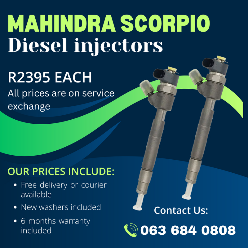 MAHINDRA SCORPIO DIESEL INJECTORS FOR SALE WITH WARRANTY