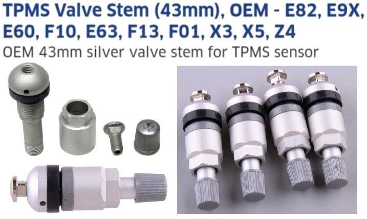 BMW wheel TPMS valve stems for all sensor types