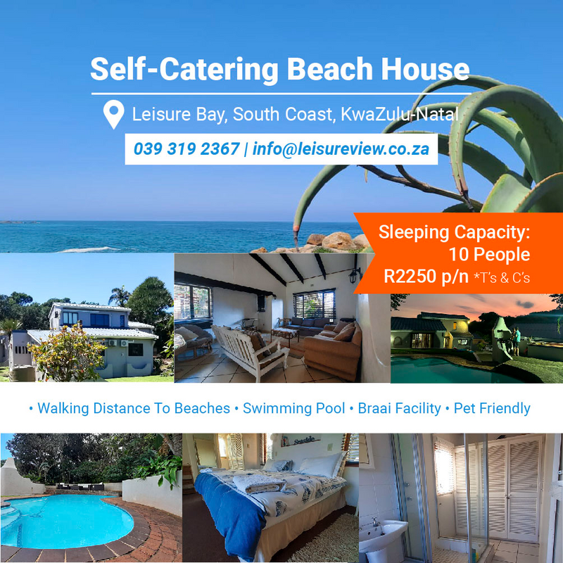 South Coast Self-Catering Holiday Accommodation | Leisure Bay, KZN