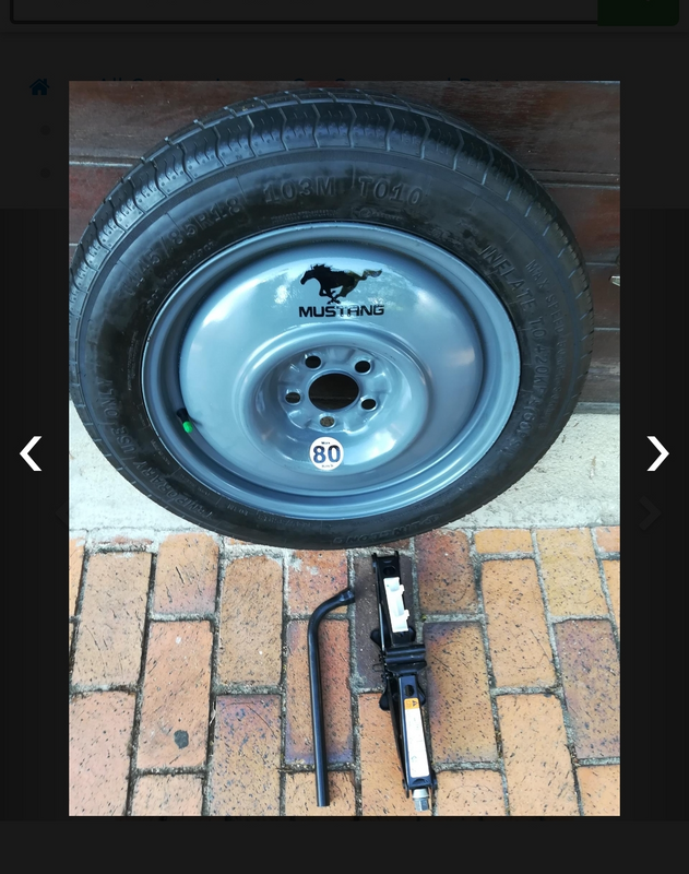 Ford Mustang 5.0 GT with Spacer to fit front brakes a Space Saver Spare Wheel kit for 7900