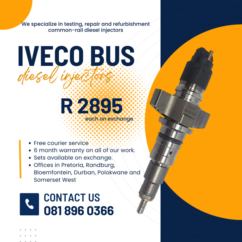IVECO BUS DIESEL INJECTORS FOR SALE ON EXCHANGE
