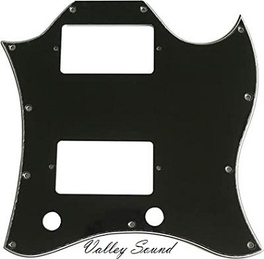 Black Full size SG guitar pickguard