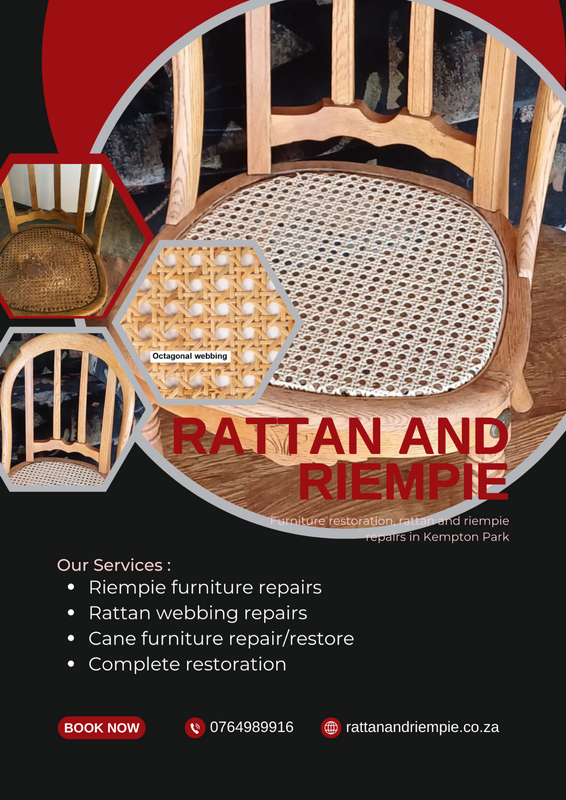 Riempie, rattan and cane furniture repairs