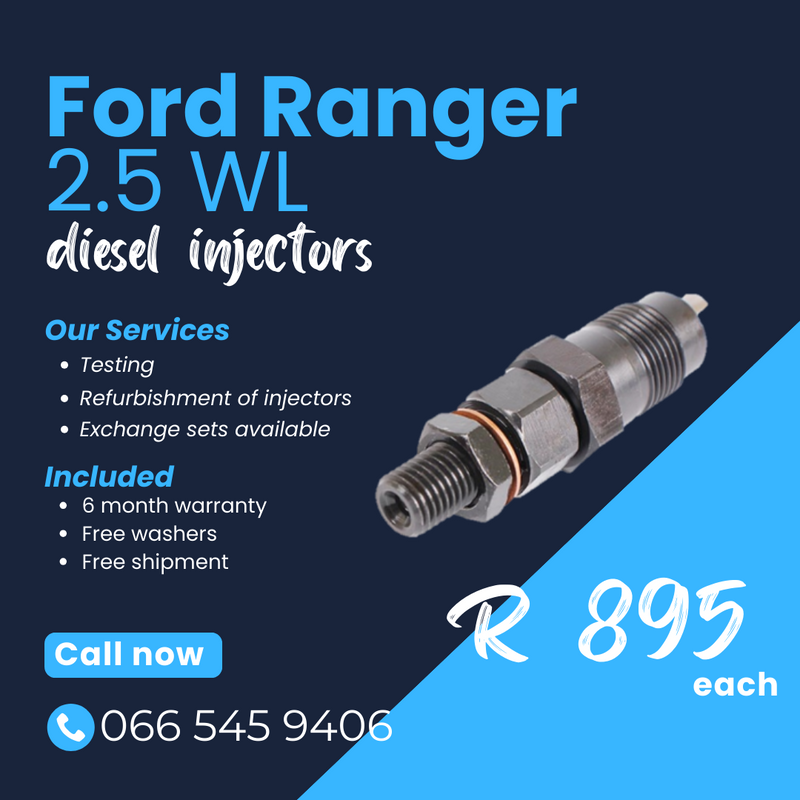 Ford Ranger 2.5 WL diesel injectors for sale on exchange