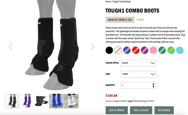 Tough1 Neoprene Combo Boots size L * The ultimate leg protection