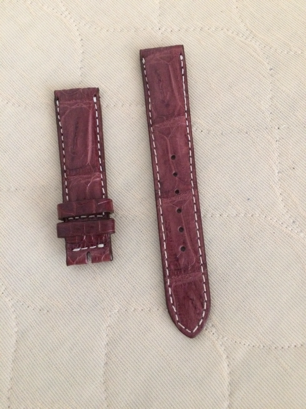 Real Croc Leather 19mm Watch strap - Brand new !
