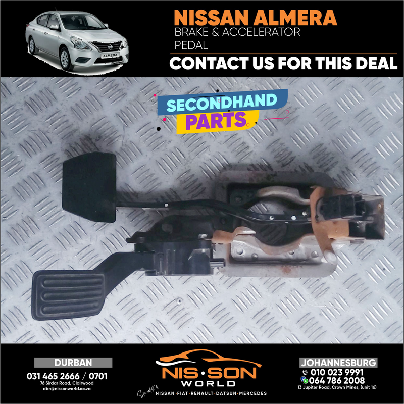 NISSAN ALMERA BRAKE AND ACCELERATOR PEDAL