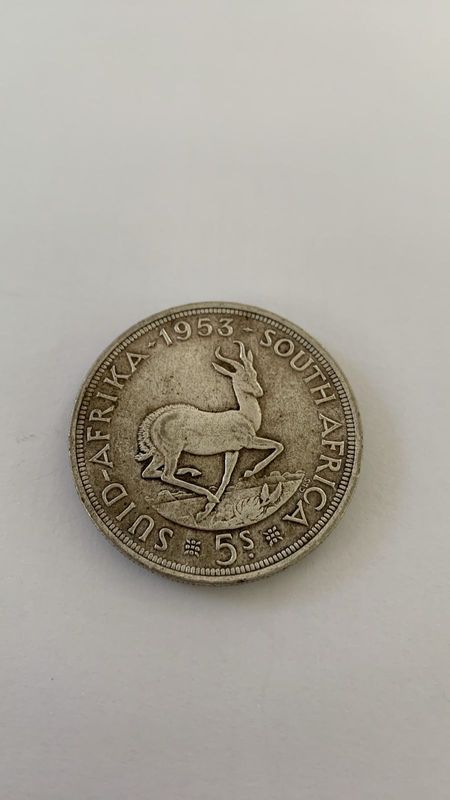 1953 5 SHILLINGS COIN SOUTH AFRICA
