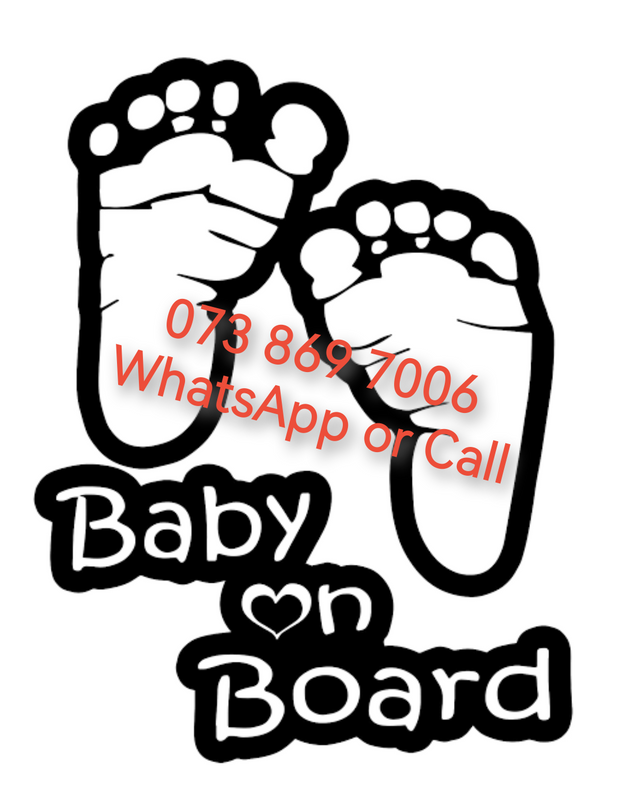 Baby on Board Stickers for R30