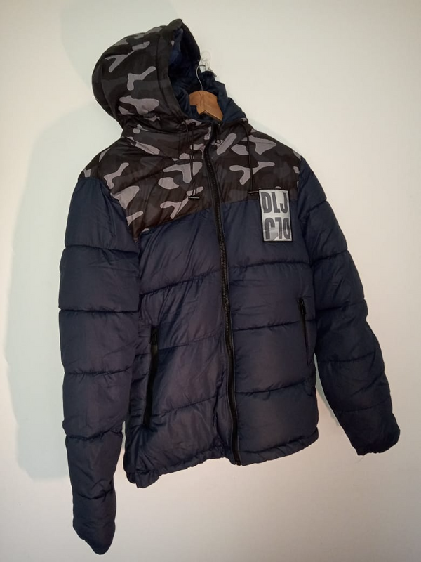 Puffer Jacket with Hoodie, Navy Blue, Winter Wear, Brand New, R400