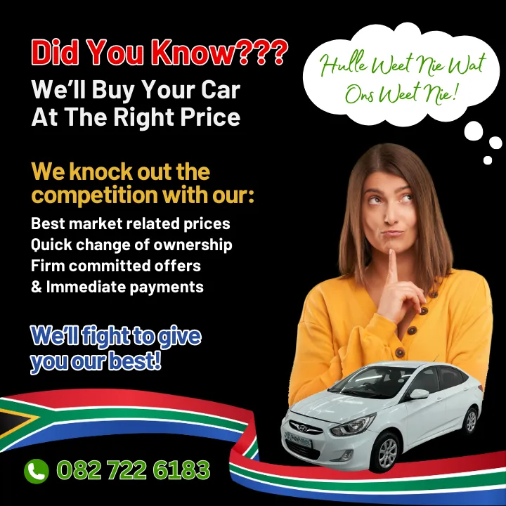 Did You Know??? We&#39;ll Buy Your  Car At The Right Price