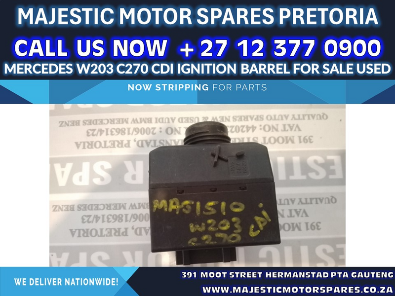 Mercedes Benz c270 cdi w203 ignition barrel for sale used