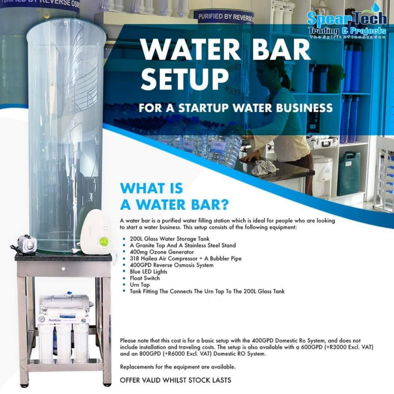 water purification equipment for business and household use