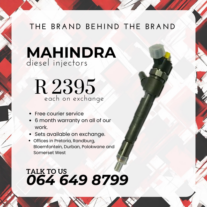 MAHINDRA DIESEL INJECTORS FOR SALE ON EXCHANGE OR TO RECON
