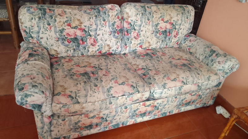 For sale: set of two floral couches - R3800