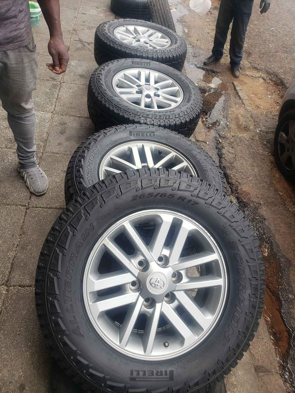A set of 17inch Toyota hilux mags