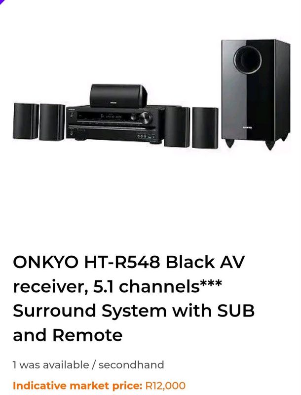 ONKYO Home theatre system AVR reciever