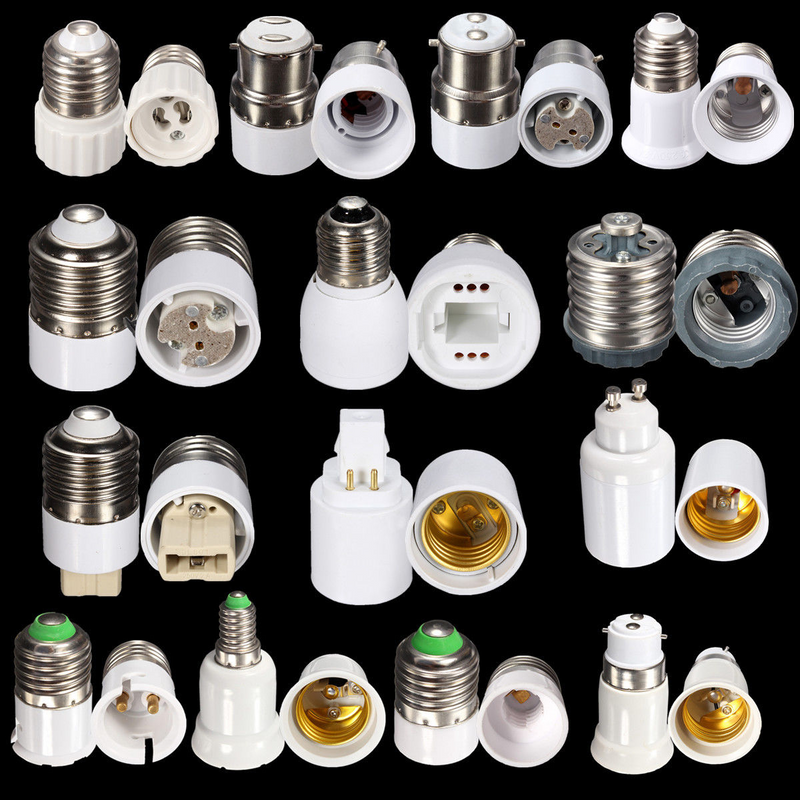 Assorted Light Bulb Socket Converters, Adapters, Splitters At Different Prices. Brand New Products.