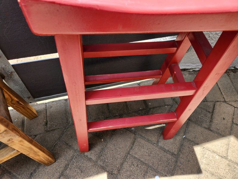 Small wood stools