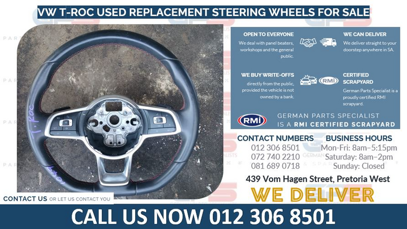 VW T-ROC USED REPLACEMENT STEERING WHEELS FOR SALE