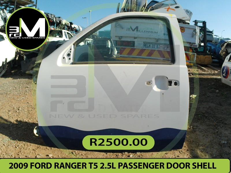 2009 FORD RANGER T5 2.5L PASSENGER DOOR SHELL R2500 MV0351