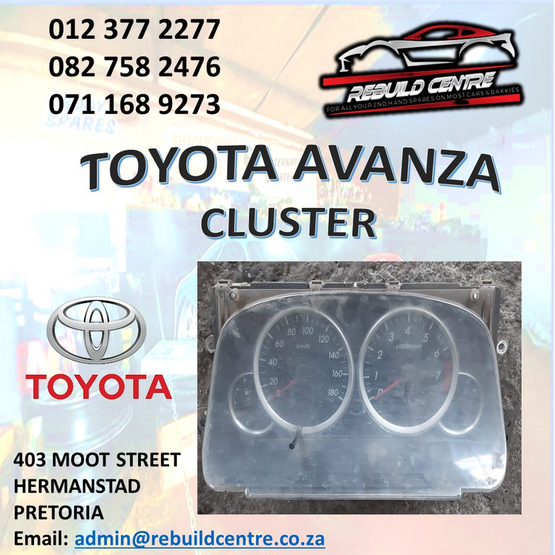 Toyota Avanza Cluster