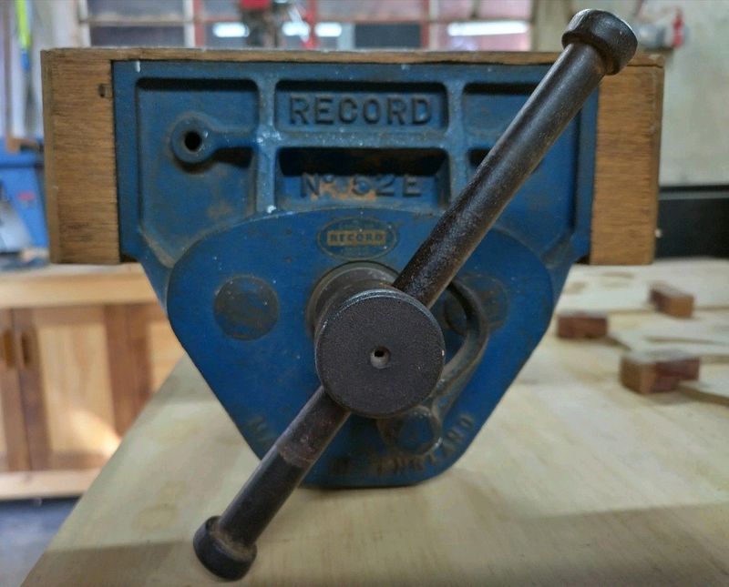 Vintage Record Wood Vice