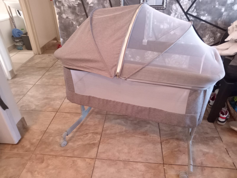 Babies bedside cot